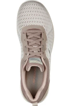 Sneakers taupe in mesh con soletta memory foam Skechers Bountiful Quick Path