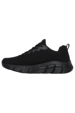 Sneakers Vegane Nere con Soletta in Memory Foam Skechers BOBS Sport B Flex - Chill Edge