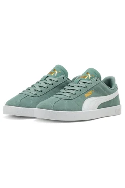 Sneakers Verde con Tomaia In Pelle e Suola Softfoam PUMA Club II Jr