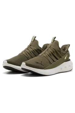 Sneakers verde oliva con suola bianca Puma Softride Carson Fresh