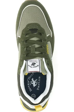 Sneakers verdi con dettagli gialli Beverly Hills Polo Club Dylan Mix