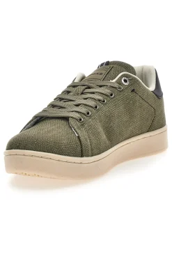 Sneakers verdi in tessuto con fondo a contrasto Gas SAMMY CVS