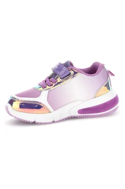 Sneakers viola bianco stampa Frozen luci strappi Frozen D14306
