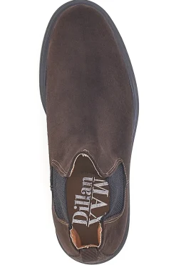 Stivaletti Beatles Marroni in Vera Pelle con Elastici Laterali MAX DILLAN 6991