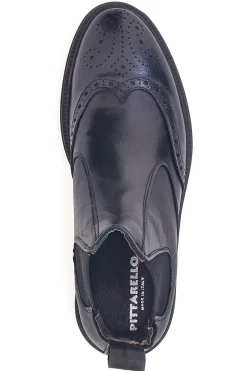 Stivaletti Beatles neri in pelle stile inglese con coda di rondine Pittarello 10