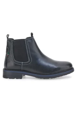 Stivaletti Beatles Neri In Vera Pelle Marina Militare 1424