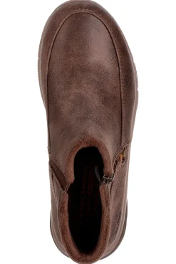 Stivaletti marroni con zip e Memory Foam Skechers Easy Going Into Fall