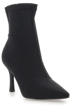 Stivaletti neri a calza con tacco a spillo The First P632