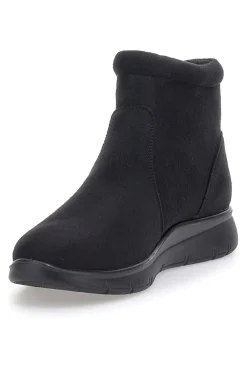 Stivaletti neri comfort con zip laterale e soletta morbida Plocadi MINA2700