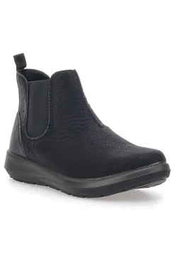 Stivaletti neri con inserti elastici e suola leggera Inblu 59 WG