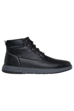 Stivaletti neri con lacci WaterProof SKECHERS GARLAN-DENO