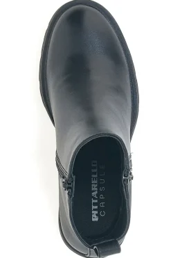 Stivaletti neri con tacco alto e zip decorativa Pittarello Capsule BT24182003