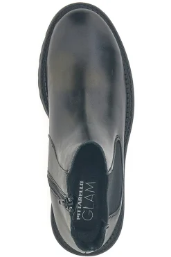 Stivaletti neri in vera pelle con suola carrarmato Pittarello glam 6436019