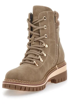 Stivaletti taupe con suola carrarmato Altemberg 1