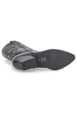 Stivaletti Texani Neri Con Tomaia Ricamata Made in Italy PITTARELLO LOVE TEX901RN