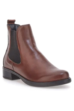 Stivaletti Vera Pelle Marroni The First 2326