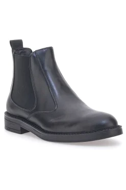 Stivaletto Beatles Vera Pelle Nero Longford 09