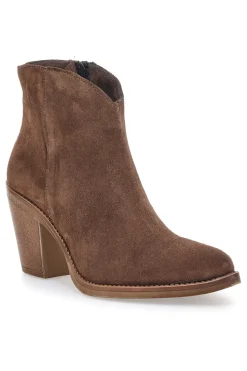 Stivaletto marrone in vera pelle con tacco Pittarello Love 6326400