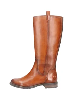 Stivali alti marroni in pelle caldi con zip Bagatt D11AFS3J4000