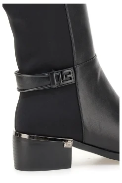 Stivali alti neri con fascia elastica Laura Biagiotti 9310