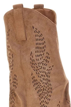 Stivali marroni traforati stile western Cafè cost H3W2058Y130