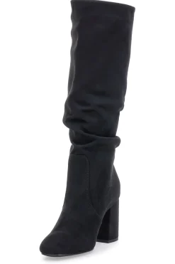 Stivali neri al ginocchio con tacco e gambale morbido Pittarello Capsule BT2140004