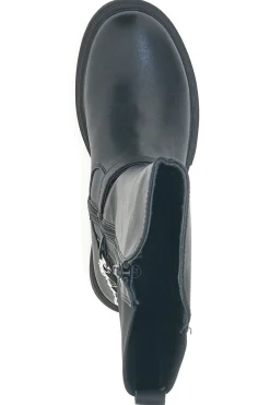 Stivali neri con catena decorativa Pitt kids SKBS1117
