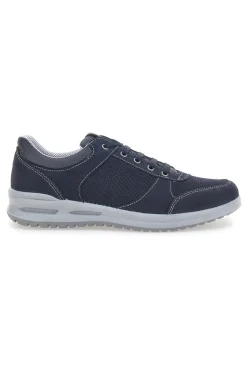 Stringata Blu con Tomaia in Pelle Traforata MARCO BRANDI 23