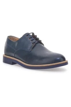 Stringate Blu in Pelle Made in Italy con Bordo a Contrasto PITTARELLO 600
