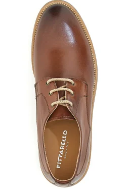 Stringate in Vera Pelle Pittarello 5208 Legno