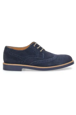 Stringate in Vera Pelle Pittarello 52031 Blu
