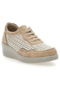 Stringate Marroni con Platform e Lacci Elastici PRIMA RIGA MDSS25T13