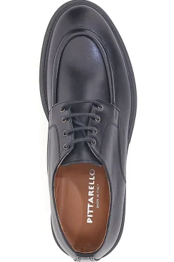 Stringate Nere in Vera Pelle PITTARELLO 6009