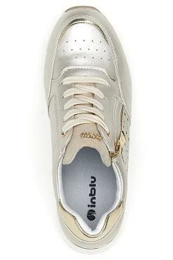 Stringate Platino con Platform e Cerniera Laterale INBLU 434 IN