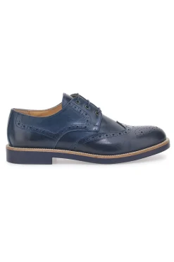 Stringate Stile Inglese Blu Made in Italy PITTARELLO 8023