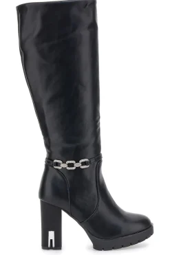 THE FIRST 6Y20866Y862G Schwarze Stiefel mit hohem Absatz