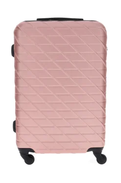 Trolley grande rose gold rigido con 4 ruote Prima riga PR157/G