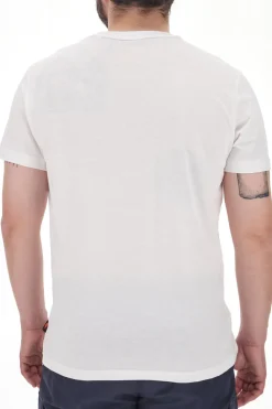T-shirt Girocollo Bianca con Logo Frontale NO LIMTIS MATS048S24