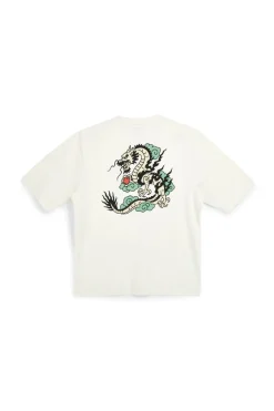 T-shirt grigia stampa grafica retro Boardman alpha PT-M-T-9061