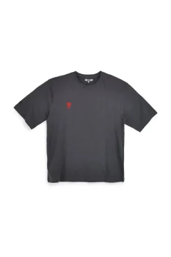 T-shirt in cotone grigia con stampa grafica Boardman Alpha pt-m-t-9064