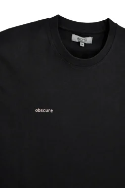 T-shirt in cotone nera con stampa grafica Boardman Alpha pt-m-t-9062