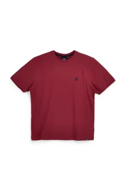 T-shirt rossa con logo ricamato U.s. grand polo USSS629M