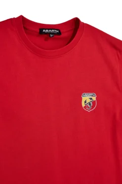 T-shirt rossa in cotone made in Italy Abarth 01