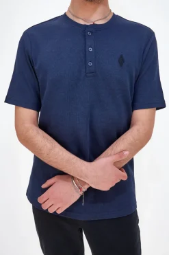 T-Shirt Skechers GOKNIT Blu Piquet