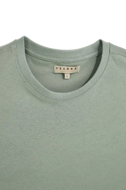 T-shirt verde in cotone Pittarello tierra NBY703