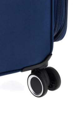 Valigia trolley piccola blu con ruote girevoli Mrzm DH SOFT P