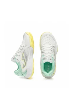 Weiße atmungsaktive Mesh Padel Schuhe Joma Master 100