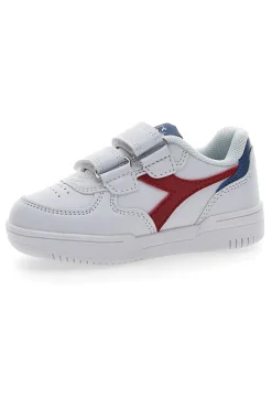 Weiße Erste-Schritte-Schuhe Diadora Raptor Low TD