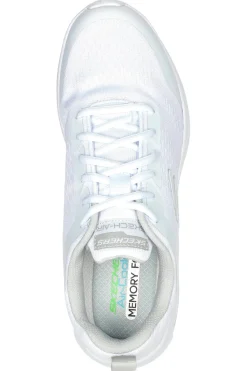 Weiße Fitnessschuhe Skechers Dyna-Air