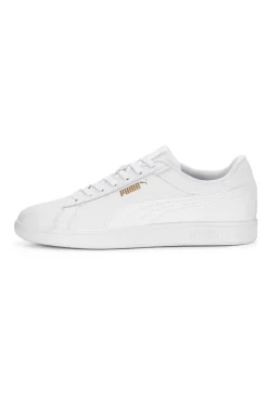 Weiße Komfort-Sneakers aus Leder Puma Smash 3.0 L